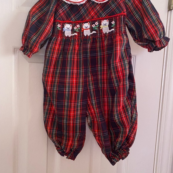 Vintage Smocked Kitty‎ Romper - Picture 2 of 8